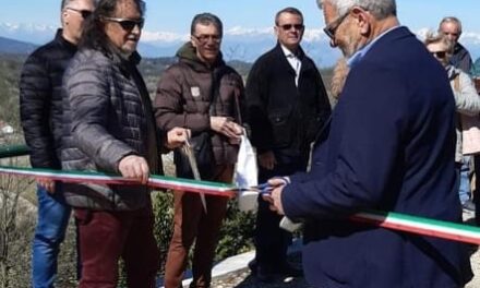 Inaugurazione nuova area di sosta a Cinzano (TO)