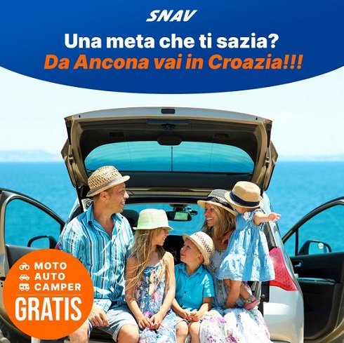 Snav, cerchi una meta che ti sazia ? Da Ancona vai in Croazia !