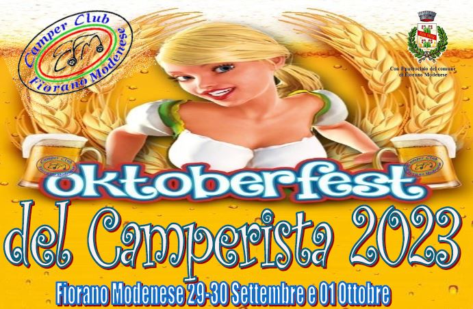 Oktoberfest del camperista 2023 – Fiorano Modenese 23-30 settembre, 1 ottobre